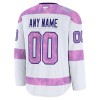 Montreal Canadiens Dresy Personalizované Fanatics Hockey Fights Cancer Practice 2024-25 Bílý - Pánské